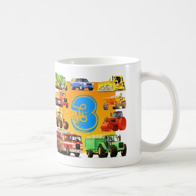 Mug Camion fait sur commande de construction de 3ème (Droite)