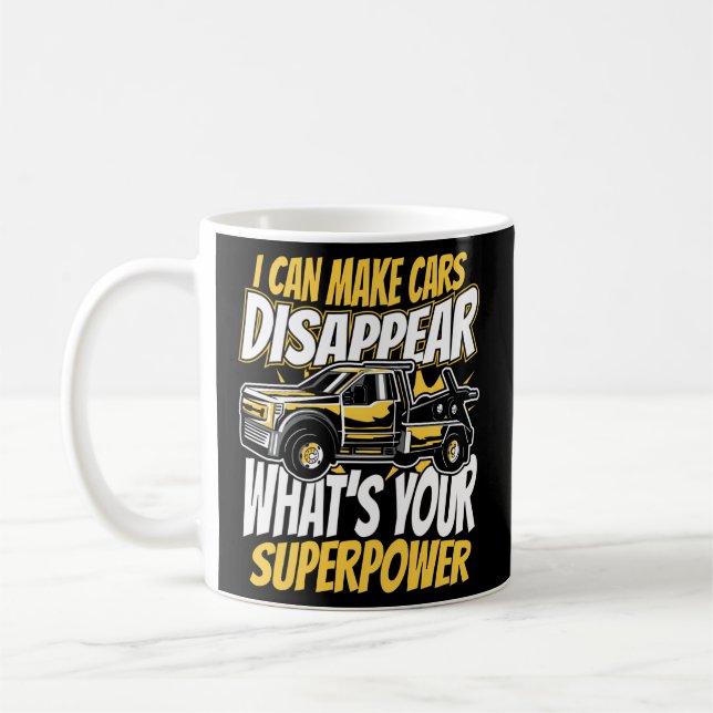 Mug Camion Je Peux Faire Disparaître Les Voitures Qu'E (Gauche)