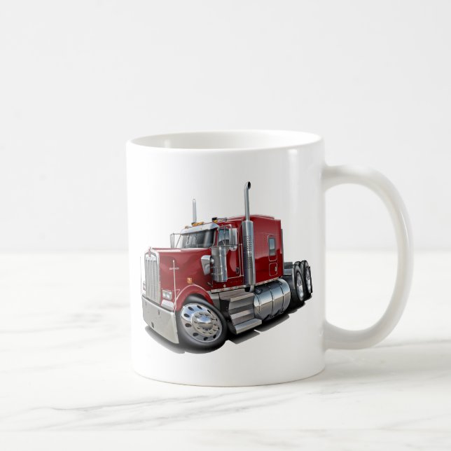 Mug Camion marron de Kenworth w900 (Droite)