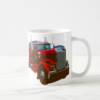 Mug Camion reflété de rouge semi