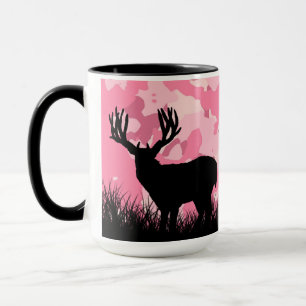 Mug Camion rose blanc Buck Deer