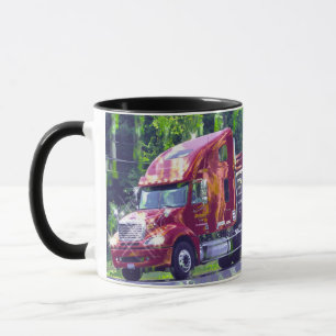 Mug Camion rouge de cargaison de grande installation