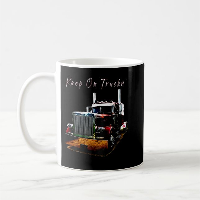 Mug Camion semi-adulte et jeune à garder sur le camion (Gauche)