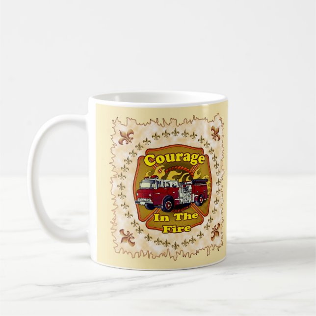 Mug Camions pompiers de Courage (Gauche)