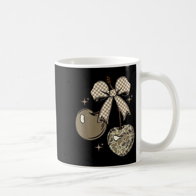 Mug Camo Checkered Cherry Bow, Hunting,checkered Patte (Droite)