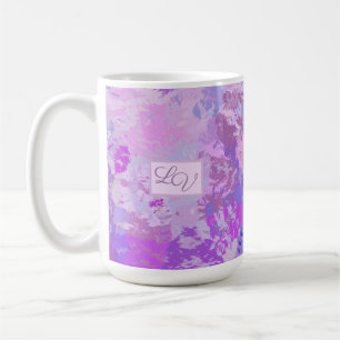 Mug Camo rose violet Abstrait