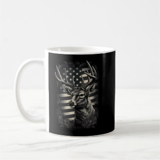 Mug Camoflage Drapeau Américain Antlers Chasse De Cerf