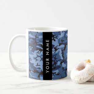 Mug Camouflage Bleu Marine Personnalisez votre nom