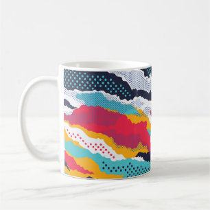 Mug Camouflage coloré : Polka Dot Vintage