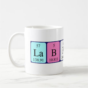Mug Camouflage de nom de table périodique Lab Hunk