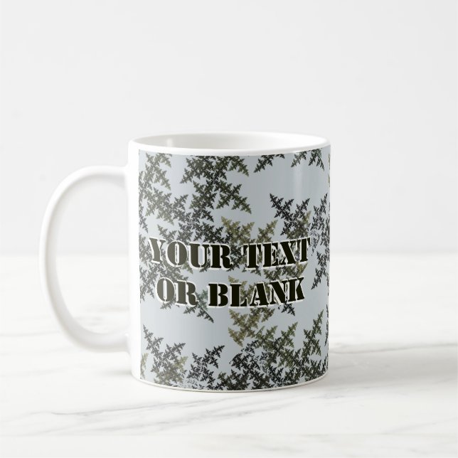 Mug Camouflage fractal - Hiver (Gauche)