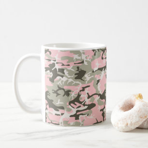 Mug Camouflage rose et vert, Militaire, Armée