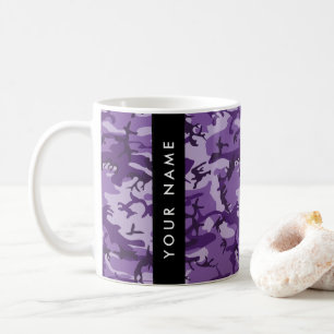 Mug Camouflage Violet Personnalisez votre nom