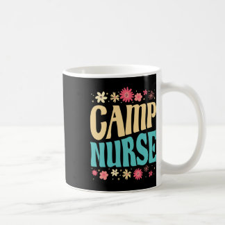 Mug Camp Nurse Floral Outfit Summer Camping Registered