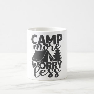 Mug Camp Plus Inquiète Moins Drôle Dire Campeurs De Te