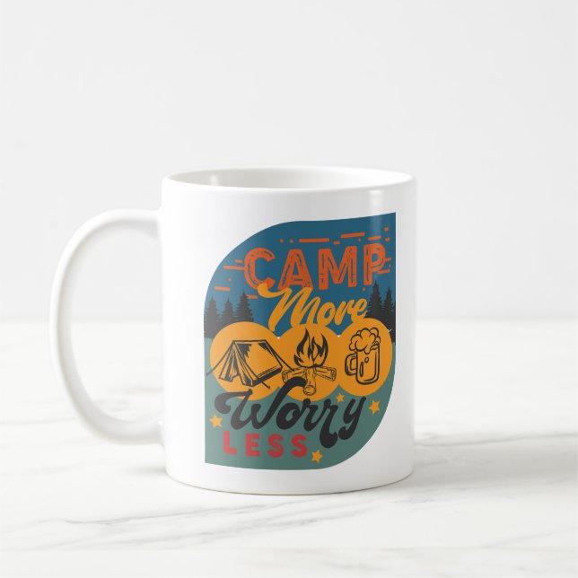 Mug Camp Plus S'Inquiéter Moins (Gauche)
