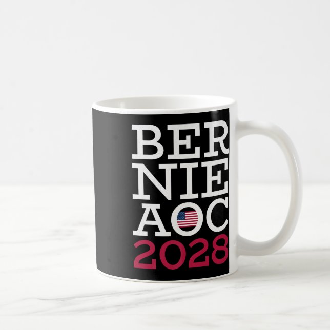 Mug Campagne Bernie Aoc 2028 - Combattre l'oligarchie  (Droite)