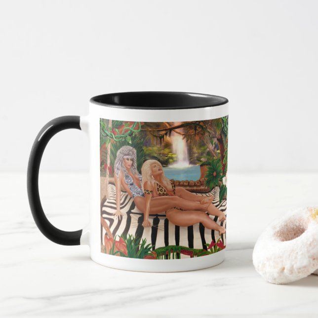 MUG CAMPAGNE DES REINES DE JUNGLE (Avec donut)