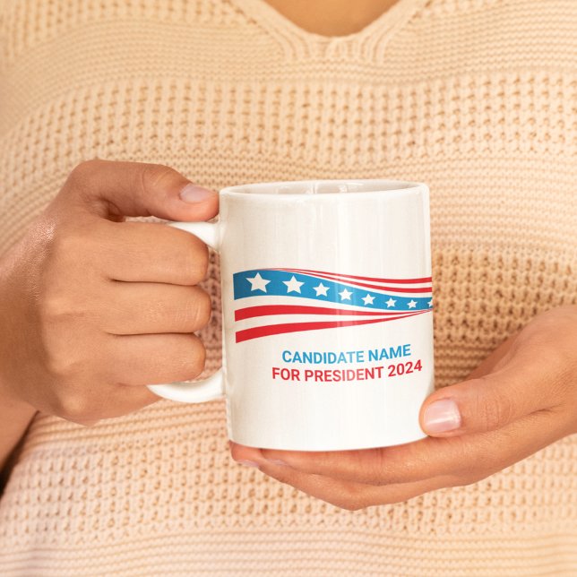 Mug Campagne politique personnalisée Élection du drape (Créateur téléchargé)
