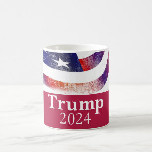 Mug Campagne Red Trump 2024 - Drapeau américain