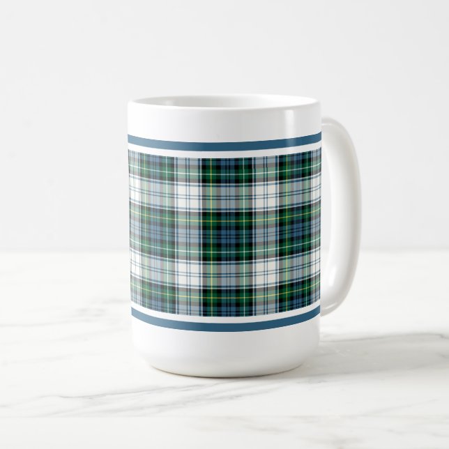 Mug Campbell Clan robe Tartan Green Scottish Plaid (Devant droit)
