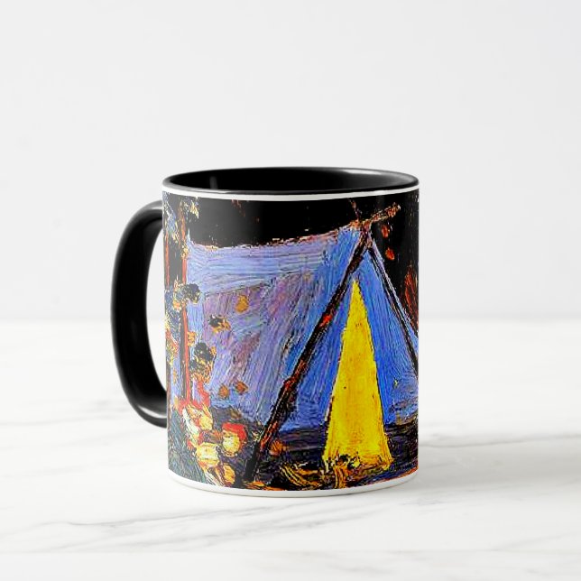 Mug Campfire, fine art painting by Tom Thomson (Devant gauche)