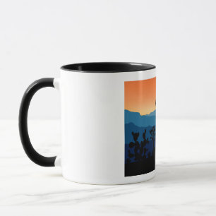 Mug Camping du désert du parc national Retro Joshua Tr