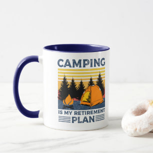 Mug Camping est mon plan de retraite Drôle camping Cad
