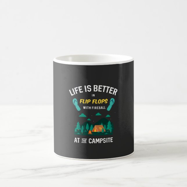 Mug Camping - Flip Flops Avec Fireball (Centre)
