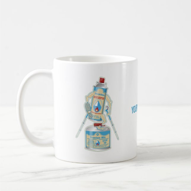 Mug Camping gaz caniseurs drôle randonnée (Gauche)
