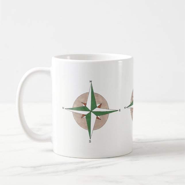 Mug Camping Randonnée Compass Amateur extérieur (Gauche)