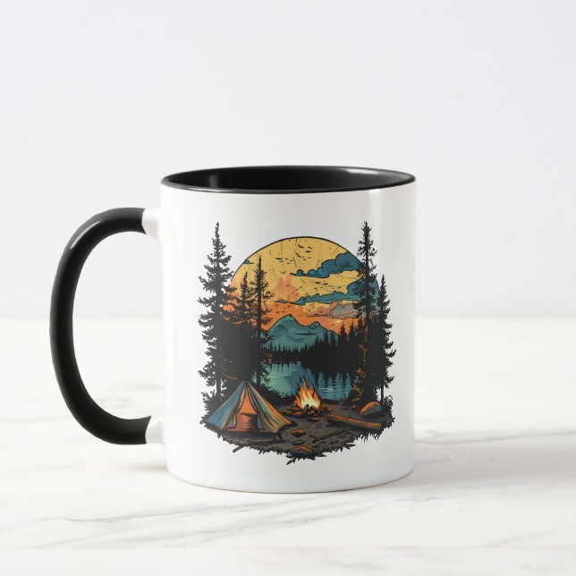 Mug Camping Tent in the Forest (Gauche)