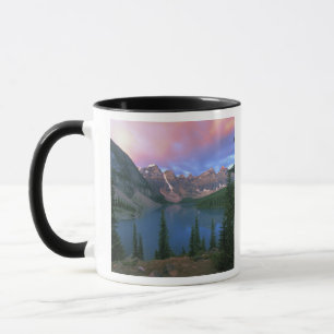 Mug Canada, Alberta, lac Moraine à l'aube, Banff