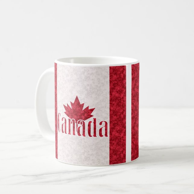 Mug Canada, douche drapeau (Devant gauche)