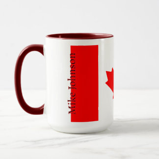 Mug Canada Flag Patriotic Maple Leaf Personalized