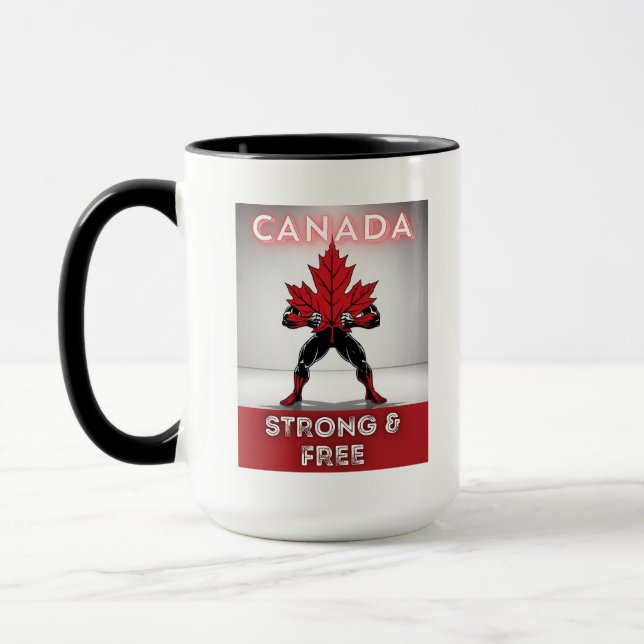 Mug Canada Fort et libre (Gauche)