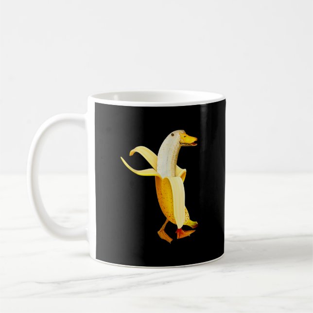 Mug Canard Banane. Animaux de fruits anthropomorphes d (Gauche)