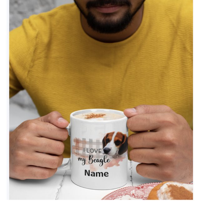 Mug Canard Beagle café Mug, Coupe (Boxer dog pet coffee mug)