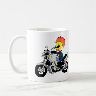 Mug Canard Cool Faisant de la Moto