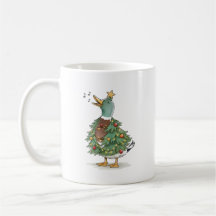 Canard d'arbre de Noël chantant pour un amour de v