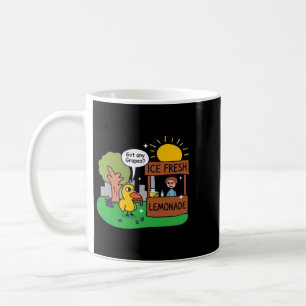 Mug Canard Demande Des Raisins Étalage De Limonade
