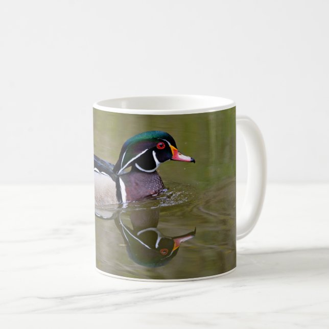 Mug Canard en bois coloré (Devant droit)