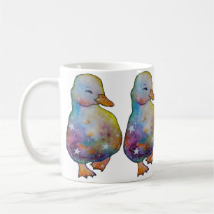 Mug Canard nommé Rainbow