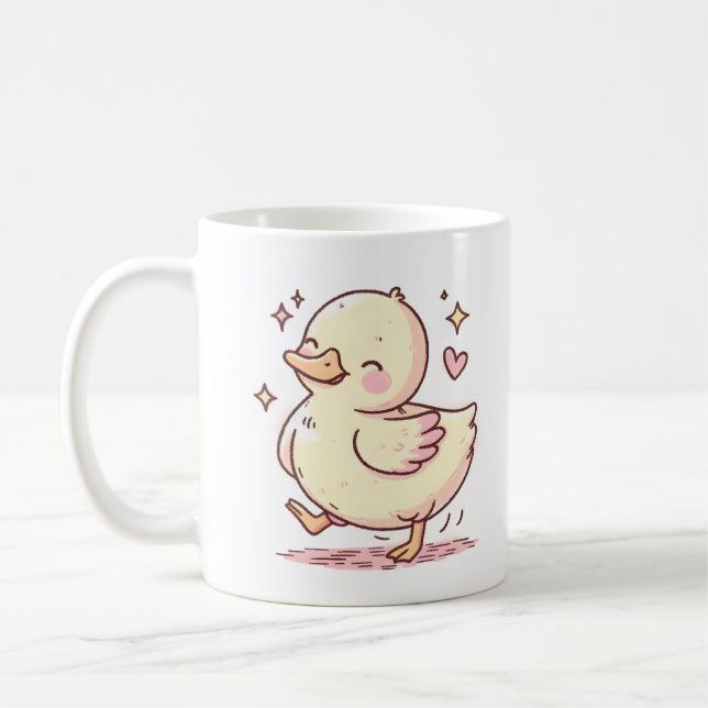 Mug Canard Whimsical avec charme jouant (Gauche)