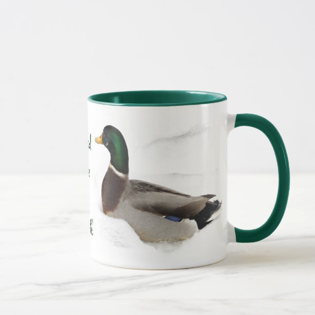 Mug Canards dans seigneur Love de neige un canard (Droite)