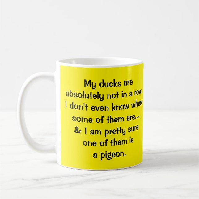 Mug Canards et un pigeon (Gauche)