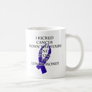 Mug Cancer Bully (ruban bleu foncé)