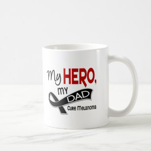 Mug Cancer de la peau de mélanome MON HÉROS MON PAPA