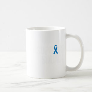 Mug Cancer du côlon Cancer du côlon Bleu Ruban