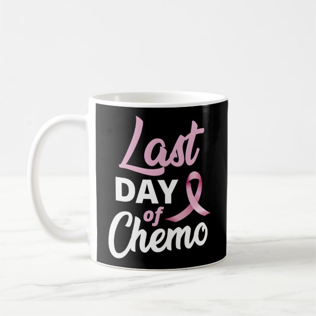 Mug Cancer Du Sein Dernier Jour De Chemo K Ribbon Reco (Gauche)